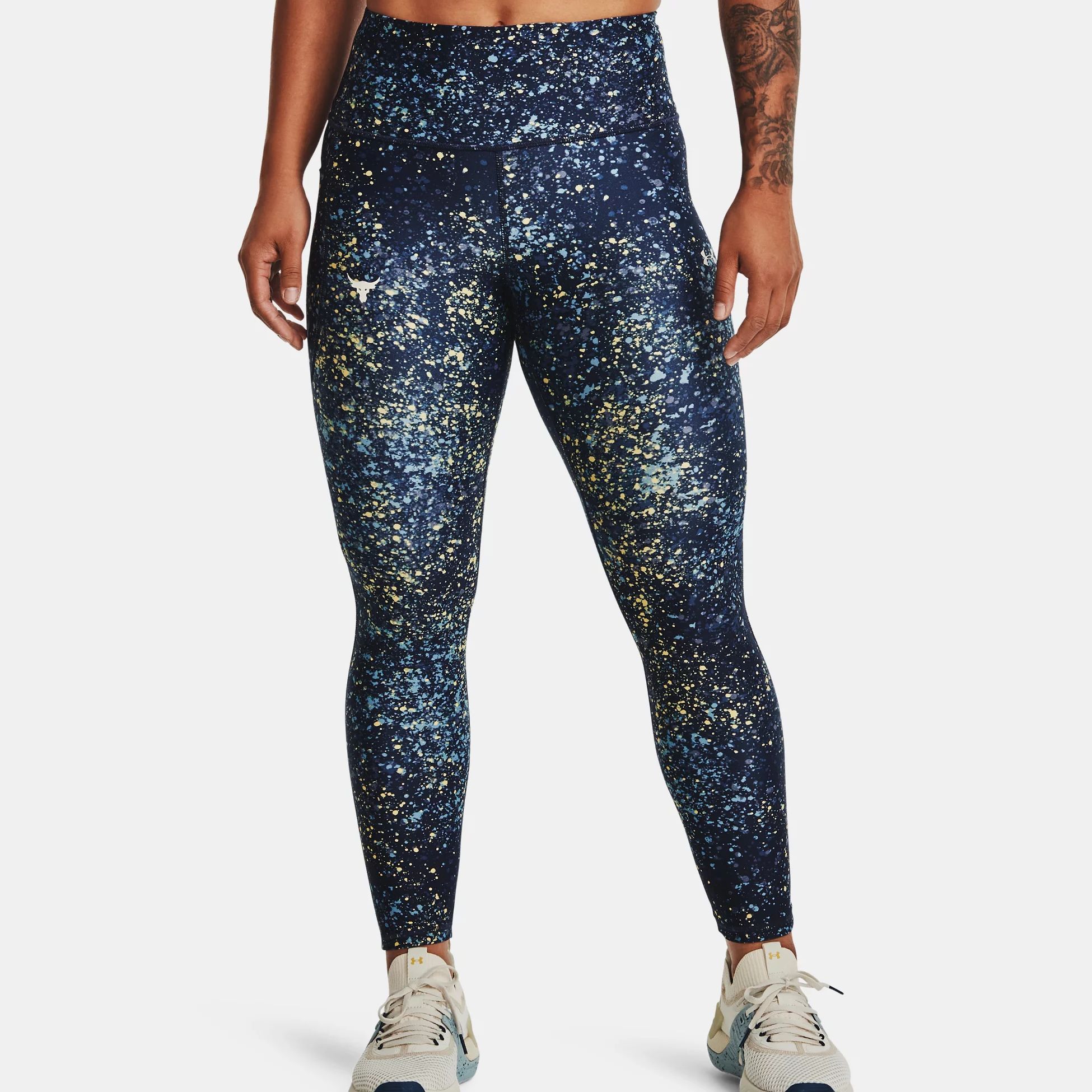 Leggings & Tights -  under armour Project Rock HG No-Slip Waistband Ankle Leggings